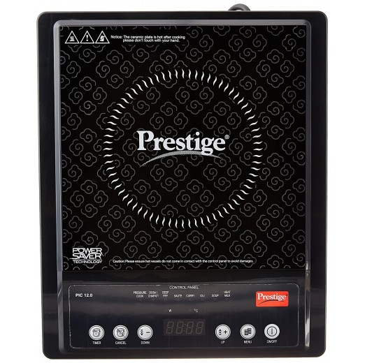 Prestige PIC 12.0 1900-Watt Induction Cooktop with Push button